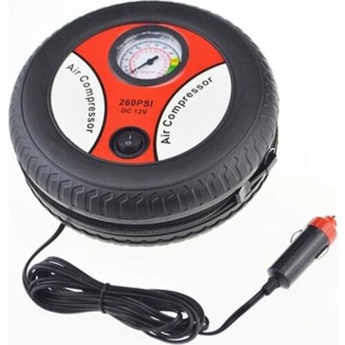 Car Tire Inflation Pump Air Compressor Mini Tire Design 12V Input Voltage Electric Inflating Machine Suitable For Most Cars