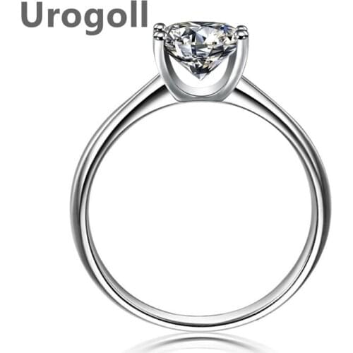 Noble Rings For Women Wedding 100% 925 Sterling Silver Ring Jewelry Accessories Rings Crystal Zircon Ring For Girl Bridal