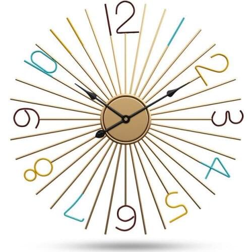 Large Metal Wall Clock Modern Design Decorative Bar Cafe Creative Nordic Big Hanging Clocks Iron Art Wall Watch Home Decor