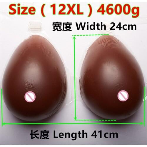 Black Fake Boobs 4600g/pair Huge Cup Bra Breast Forms Artificial Boobs Tits Enhancer For Crossdresser Needn't Adhesives
