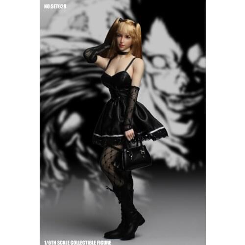 For Collection 1/6 Cosplay Series SET029 Death Model Misa Amane Head & Cothing Set for 12 inches Seamless Action Figure Body