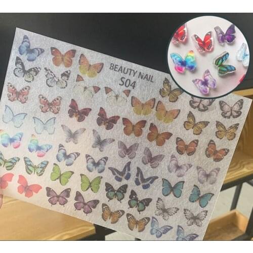 Nail Art Butterfly DIY 3D Butterfly Mini Nail Decorations For Girls 2020 Hot Fashion High Quality Safety Nail Art Supplies