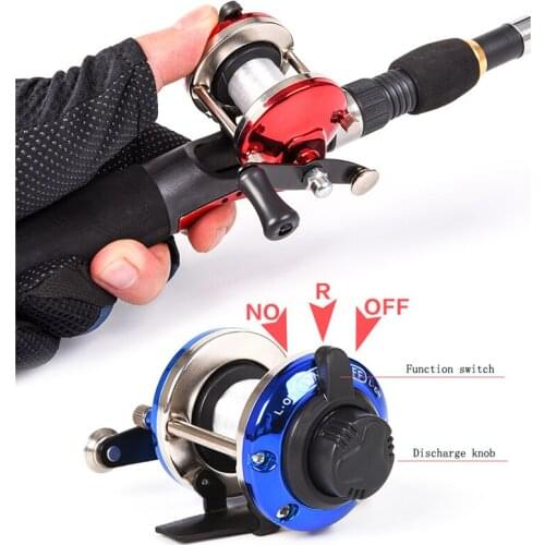 [small drum (red / blue)] fishing ice winter fishing horizontal fishing line fishing reel