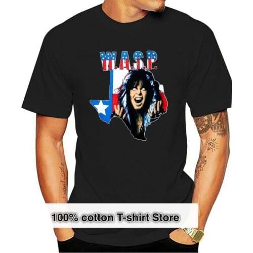W A S P Blind In Texas Heavy Metal Saxon Ratt Black T _ Shirt Sizes : S To 6Xl Tops Men T Shirt