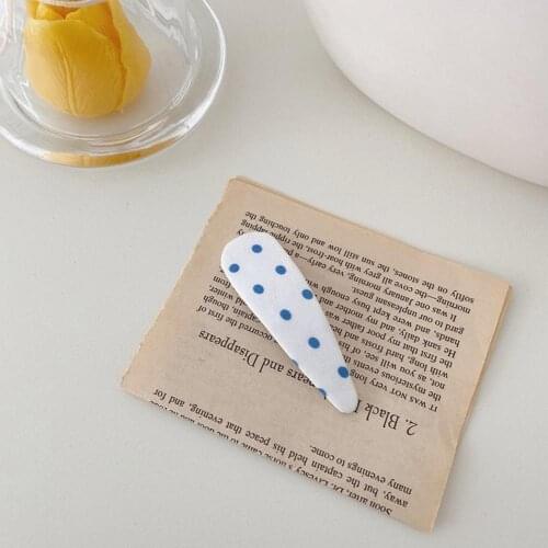 New Sweet Hairband Hair Hoop Blue White Dot Lattice Clip Hairpin Accessories Headband Hair Wavelet For Women Hair Accessori I4N7