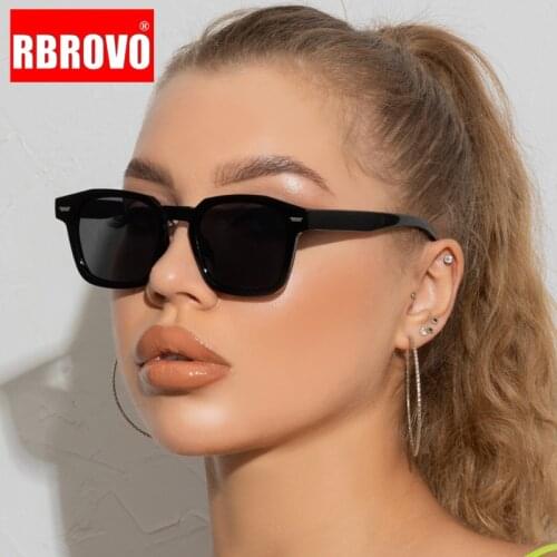 RBROVO 2021 Vintage Sunglasses Women Luxury Brand Glasses Women/Men Retro Eyewear Women Designer Irregular Gafas De Sol Mujer