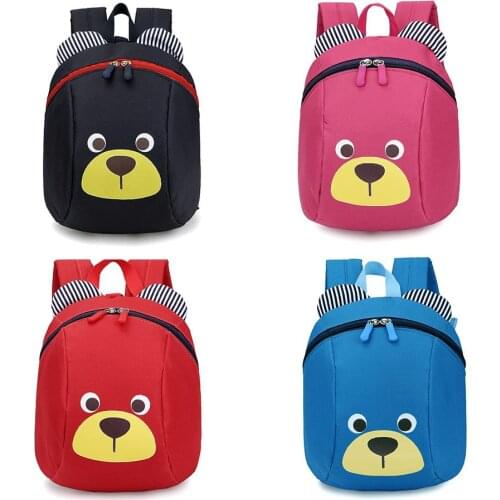 Hot School Bag Children Boys Backpacks Kindergarten backpack for girls Kid Cartoon School Bag With traction rope for Kids