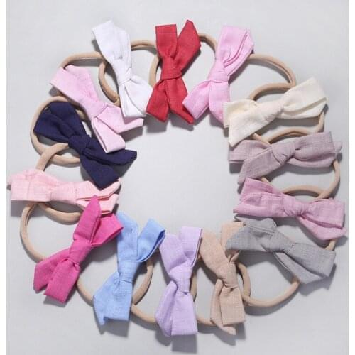 Baby Girls Headband Multi Colors Velvet Bow Knot Head Bandage Kids Toddlers Headwear Hair Band Infant Clothing Accessories