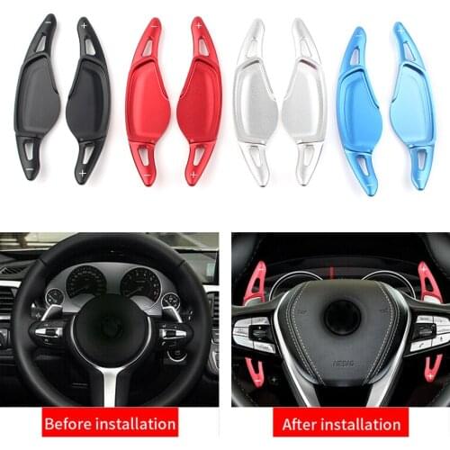CNC Aluminum Alloy Car Steering Wheel Paddle Shifter Direct Shift Gear For BMW 5 6 7 8 Series X3 X4 X5 2018 2019 2020