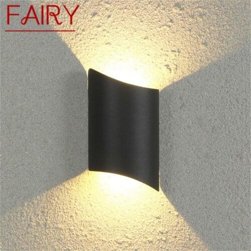 FAIRY Outdoor Sconce Light Aluminum LED Modern Patio Wall Lamp Glow Up And Down Waterproof Creative Decorative For Porch