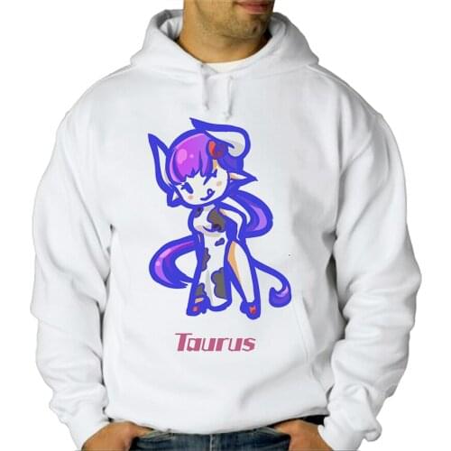 MERCHANDMANIA hoodie A3 zodiac sign Taurus GIGINKA personalized unisex man child polyester tecnica offer