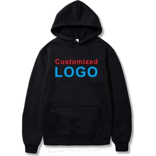 Customized Logo Hoodies Multicolor Pullover Sweatshirt Sports Team School Family Design Costume Special Custom Sudadera Hombre