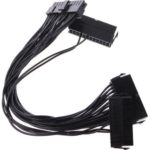 24-Pin 20+4Pin Triple PSU ATX Power Supply Adapter Cable 18AWG Wire For Mining New hot