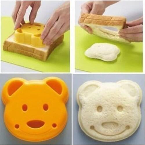Bear Shaped Sandwich Bread Mold Rice Ball Mold Maker DIY Cartoon Mold Sushi Mold Bread Box Cutter Mold
