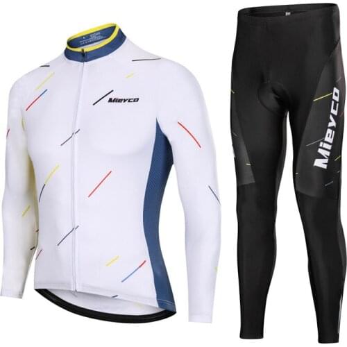 High Quality Mens Long Sleeve Cycling Jersey Set Maillot Ropa Ciclismo Bicycle Clothing Quick Dry Summer Autumn Bike Clothes