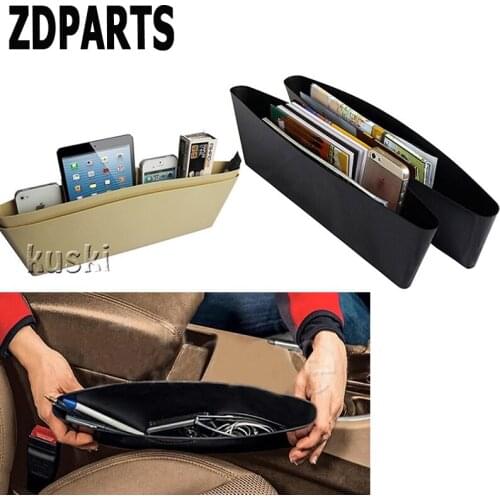 ZDPARTS 2PCS For VW Passat B5 B6 B7 Golf 4 7 6 T5 T4 Polo Mazda 3 6 CX-5 CX-3 Jeep Car Seat Storage Bag Box Organizers Stickers