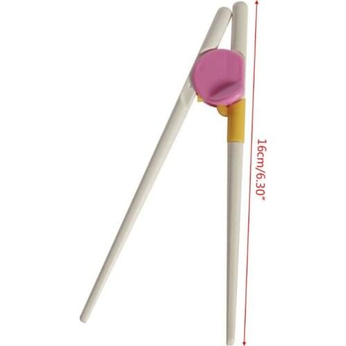 New 1 Pair Baby Chopsticks Safe Non Toxic Infant Toddler Feeding Training Kids Children Dishes Helper Silicone ABS Food Easy