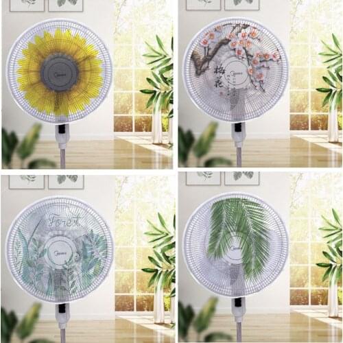 1pcs Electric Fan Dust Cover Fan Safety Protector Net Round Stand Protection Finger Guard Dustproof Storage Bag Home Accessories