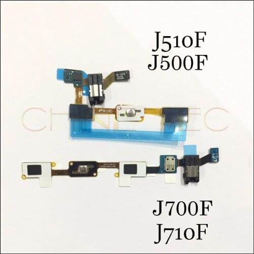 10x home button return menu light Sensor &Headphone Jack audio flex For samsung galaxy J5 J500F J7 J700F J5 J7 2016 J510F J710F