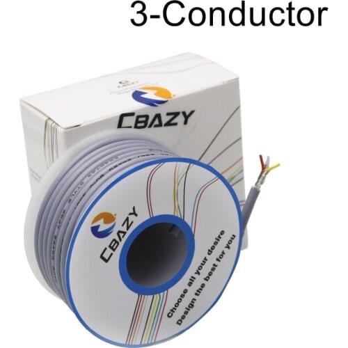 3C-Grey-6M-UL 2547 26 AWG Multi-core control cable copper wire shielded audio cable headphone cable signal line