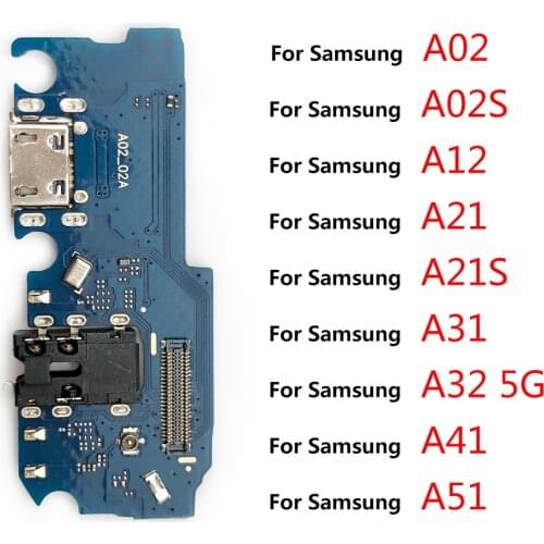 5PCS Charger Board Flex For Samsung A02 A02S A12 A21 A21S A31 A32 A41 A51 A70 A71 USB Port Connector Dock Charging Ribbon Cable