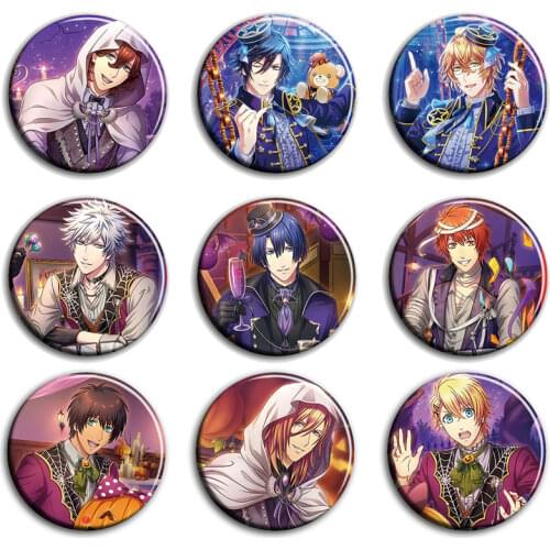 58MM Cool Badge UTA NO PRINCE SAMA Nanami Tomochika Tokiya Ren Kurusu Badges Pins BROOCH Icons Badge