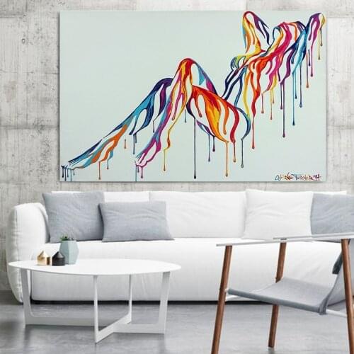 Abstract Sexy Girl Nude Pop Art Colorful Canvas Painting Posters and Prints for Living Room Wall Art Pictures Home Decoration