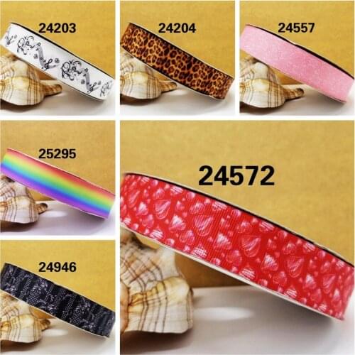 Free shipping 50 yard cartoon printed grosgrain ribbon 24572