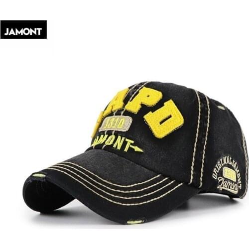 JAMONT New Washed Cotton Baseball Cap 2019 Snapback Hat For Men Women Dad Hat Embroidery Casual Cap Casquette Hip Hop Cap