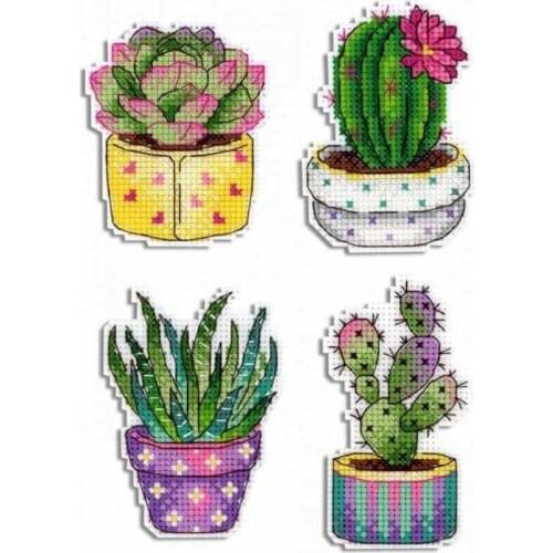 BXT01 Decoration Home Decor Homfun Craft Christmas Cross Stich Set Counted DIY Cross Stitch Kits Fridge Refridgerator Magnets