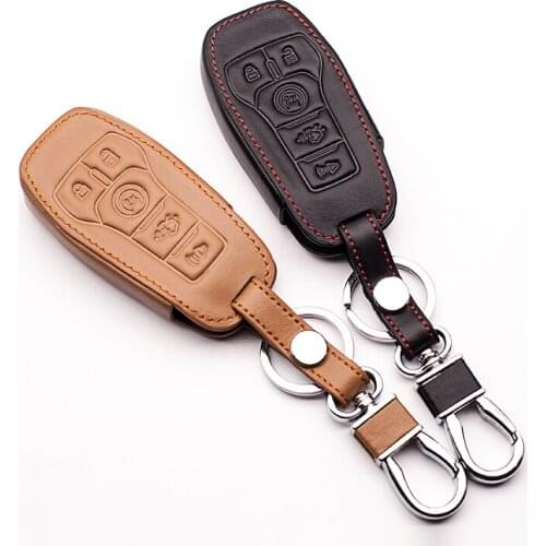 For Ford car key cover Key cases For Ford Lincoln MKC / MKX / MKZ 5 button smart Car wallet protect shell car keys accessories