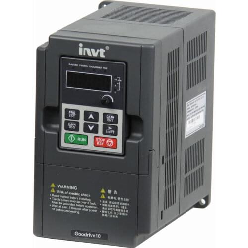 GD10-0R7G-S2-B Single-phase 1-phase 230V 0.75KW 9.3A Input INVT Inverter VFD frequency AC drive NEW