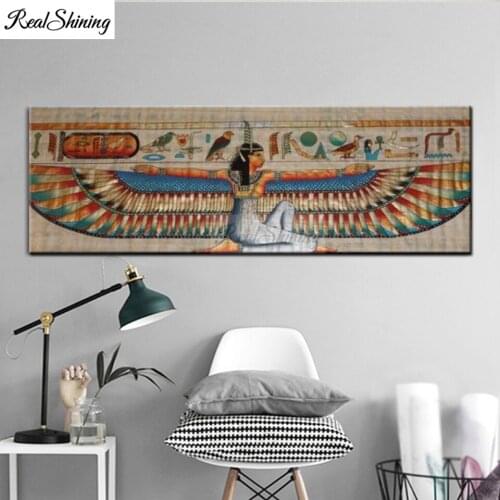 Full Beauty 5D DIY Diamond Painting Diamond Embroidery Ancient Egyptian Goddess Picture of Rhinestone Mosaic Bead Decor F447