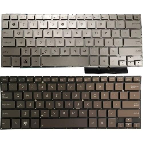 New US laptop Keyboard For Asus UX31 UX31A UX31LA UX31E Silver/brown without Backlit/frame