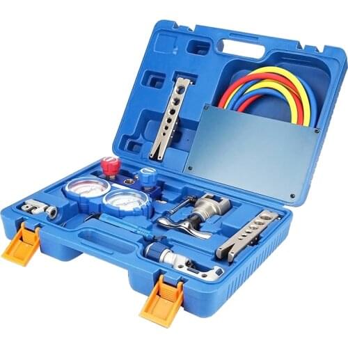 Refrigeration Integrated flaring tool kits VTB-5B Refrigeration tool set Expander set With R410A refrigerant pressure gauge