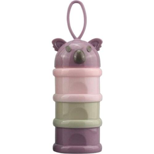 Milk Powder Box Snack Cup BPA Free Portable 3 Layers Infant Baby Food Storage Box Solid Feeding Container