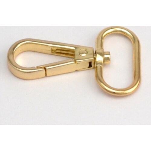 5pcs snap hooks for 20mm 25mm 32mm webbing buckle hook for bags DIY garment accessories light gold silver gun black