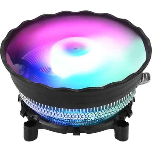 SAMA PC CPU Cooler Fan 120mm Colorful RGB 3 Pin For Intel LGA 1151 1155 1156 775 AMD AM2 AM3 AM4 Radiator