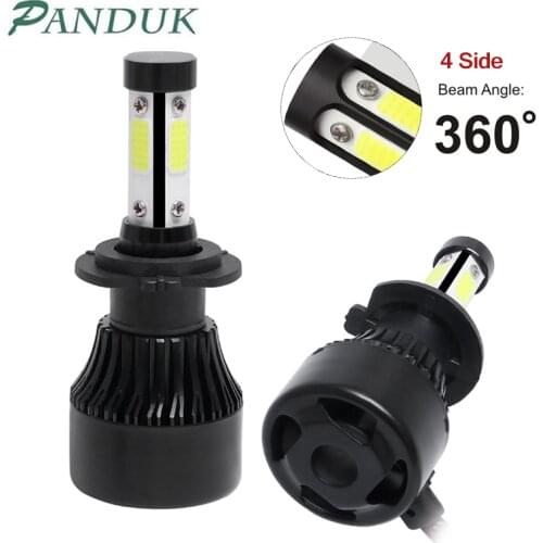 PANDUK 2pcs 14000LM LED H7 H11 LED Bulb 360 Degree H1 H3 H4 H8 H9 9005 HB3 9006 HB4 Auto Car Headlight 12V 6000K Fog Light
