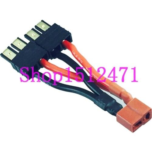 1pce T-Plug Deans Female to 2x Traxxas TRX Male Parallel Cable For Battery