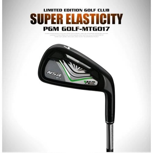 PGM 7 Iron Golf Club for Men and Women Training Club Golf R/S Class Upgraded Version Black and Golden Golf Clubs