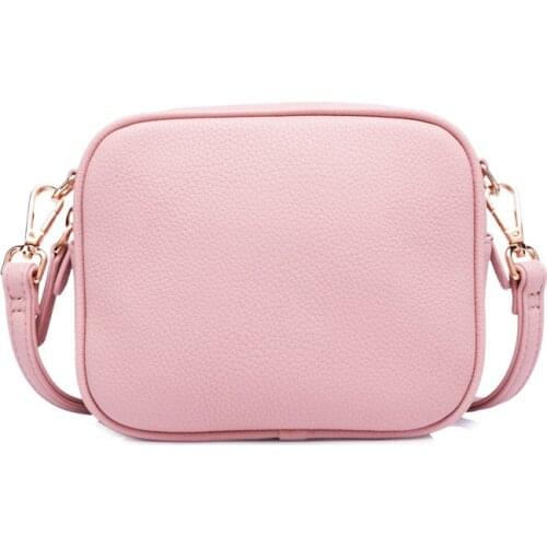 Mini Simple Messenger Bags Litchi Grain Pure Color Flap Bag Womens Shoulder Bags Good Pu Leather Small Square Bag Female Bags