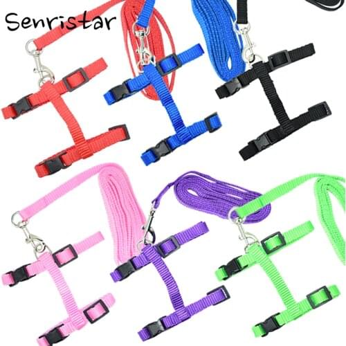 Adjustable Nylon Pet Harness For Cats Dogs Pet Traction Harness Belt Kitten Cat Collar Harnesses leash For Pet Cats Supplies