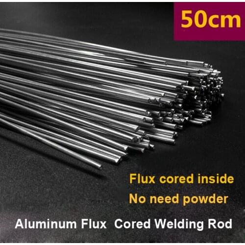 Welding Wire Low Temperature Flux Cored Aluminum 2mm*50cm No Need Aluminum Powder Instead of WE53 Copper Aluminum Welding Rod