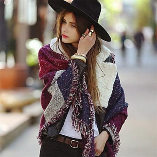 2019 luxury brand cashmere women plaid scarf winter warm shawl and wraps bandana pashmina long female foulard thick blanket