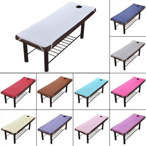 1pcs Non-slip Spa Massage Bed Table Sheet Beauty Massage Bed Mattress With Face Breath Hole Salon Bed Mattress Sheet 3 Sizes