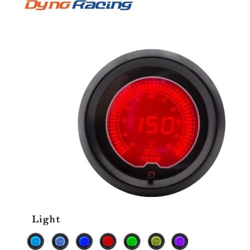 7 Colors Brand New 2" 52mm EVO LCD Oil temperature gauge 50-150 Celsius Oil temp gauge Car meter YC100112