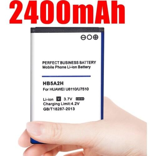 2400mAh HB5A2H Battery for Huawei u8110 c8100 c5730 u8500 c5070 C8000 U7510 U8500 t550 t552 U7519 M228 M750 E5220/S/W