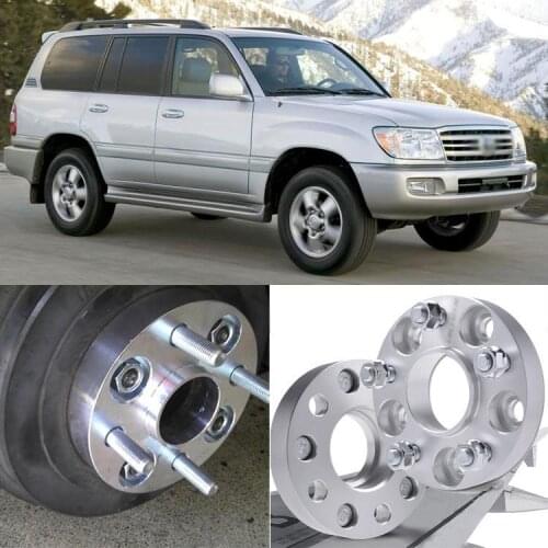 Auto Wheel Spacer 2pcs 5X150 110CB 25mm Thick Hubcenteric Wheel Spacer Adapters For Toyota Land Cruiser/Tundra/Sequoia