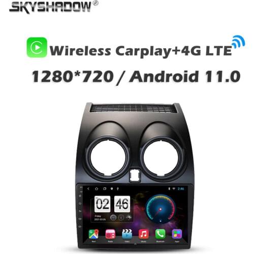 360 Panoramic Camera Carplay 6G+128G Android 10.0 Car DVD Player GPS WIFI Bluetooth RDS Radio For Nissan Qashqai J10 2006 - 2013